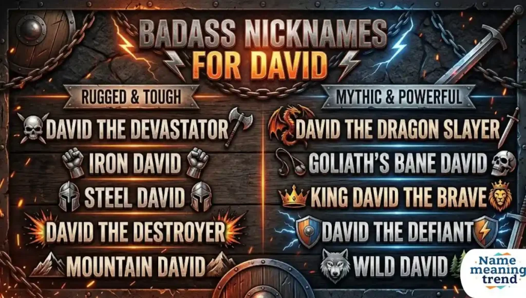 Badass Nicknames for David