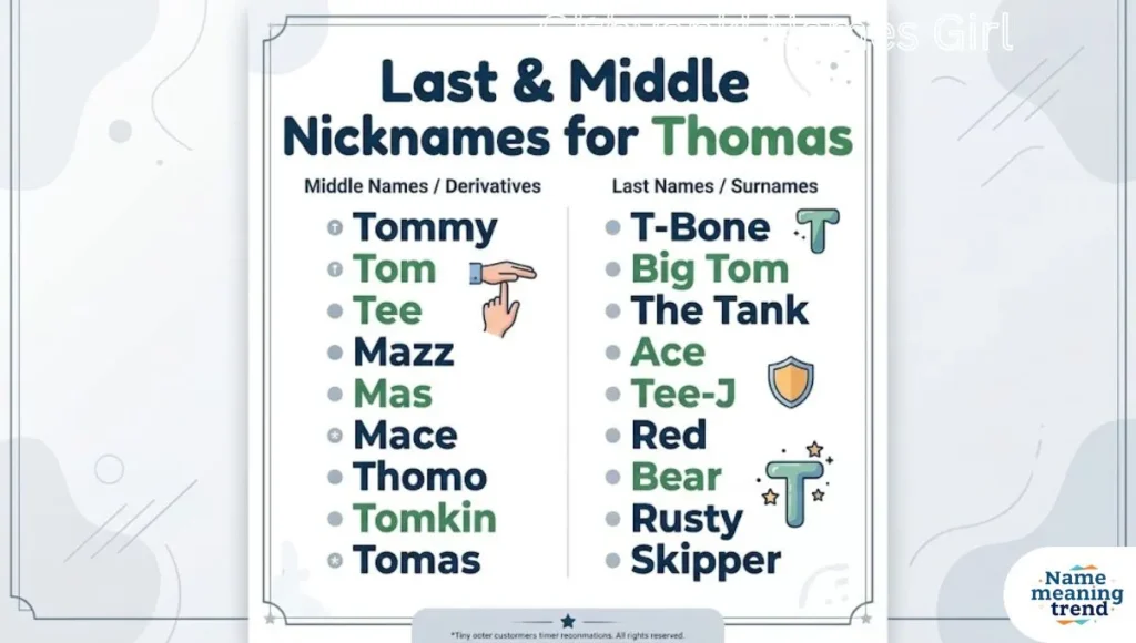 Last & Middle Nicknames for Thomas