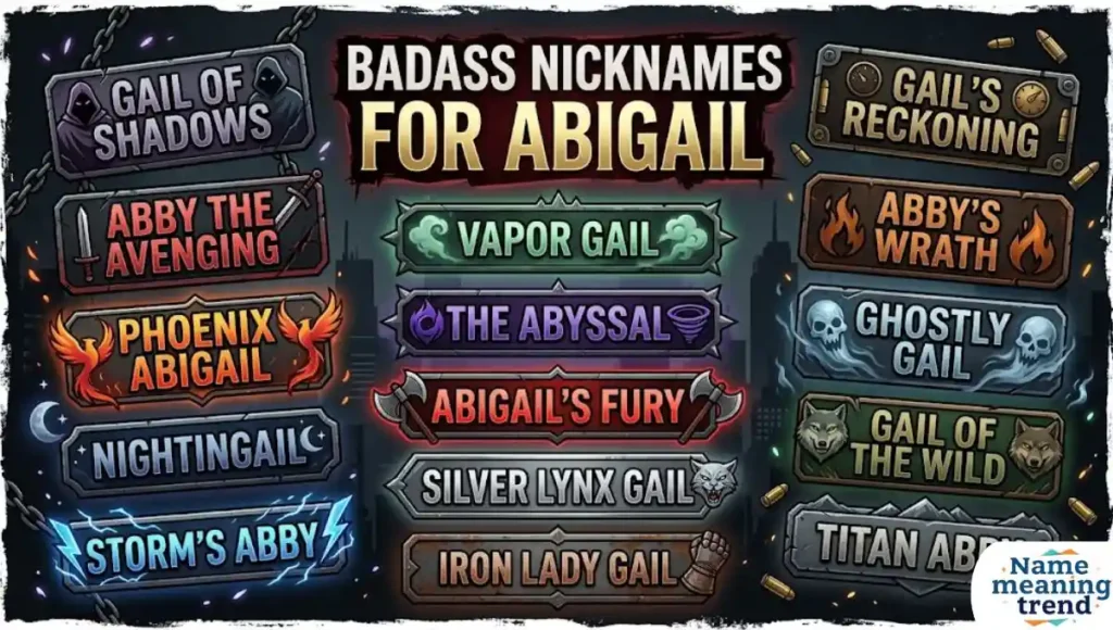 Badass Nicknames for Abigail