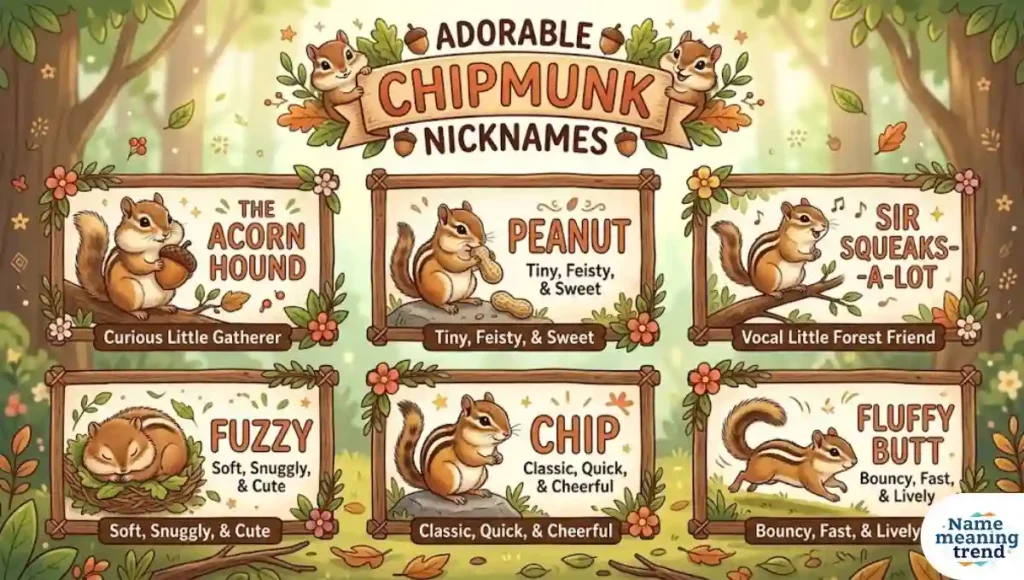 Adorable Chipmunk Nicknames