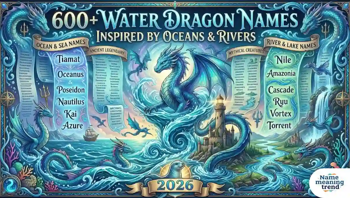 600+ Water Dragon Names Inspired by Oceans and Rivers 2026