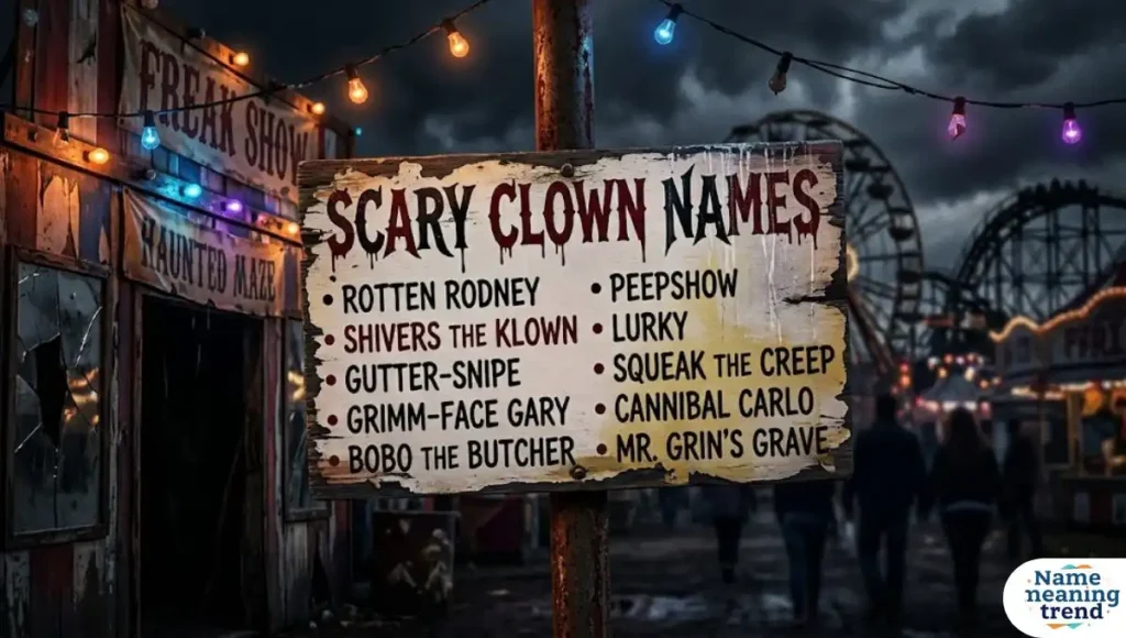 Scary Clown Names