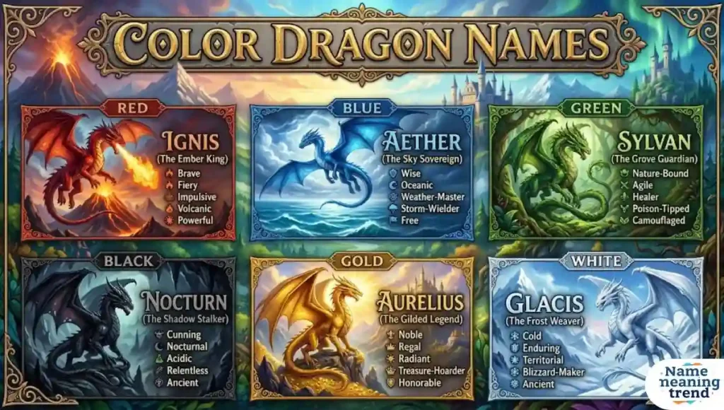 Color Dragon Names