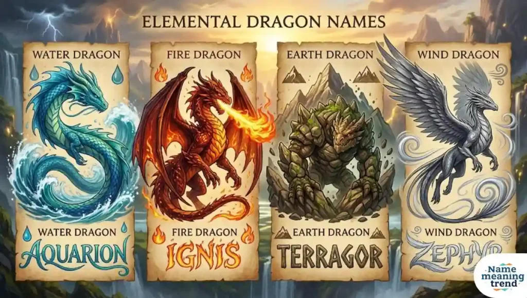 Elemental Dragon Names