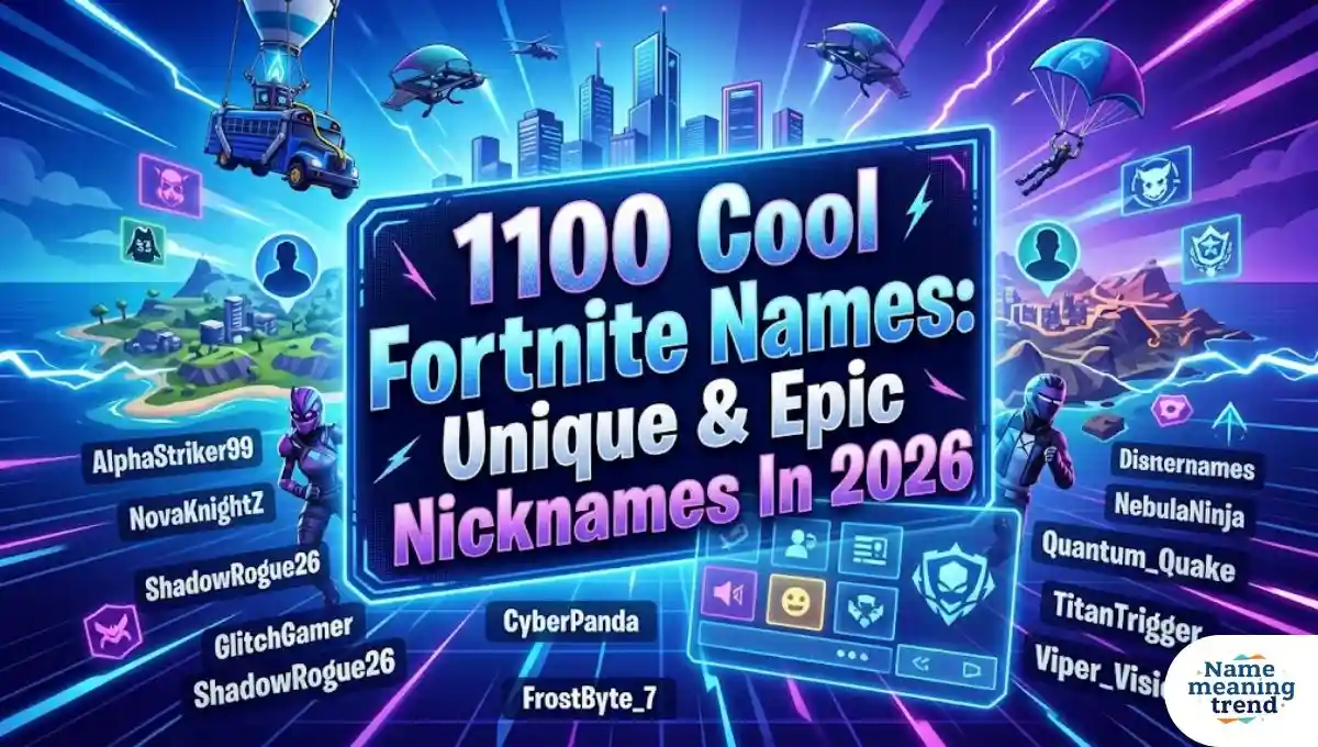 1100+ Cool Fortnite Names: Unique & Epic Nicknames In 2026
