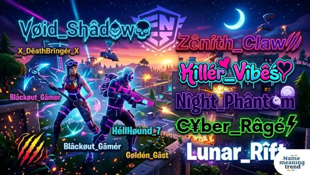 Cool Fortnite Names Aesthetic