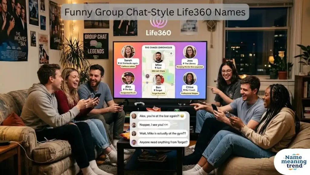 Funny Group Chat-Style Life360 Names