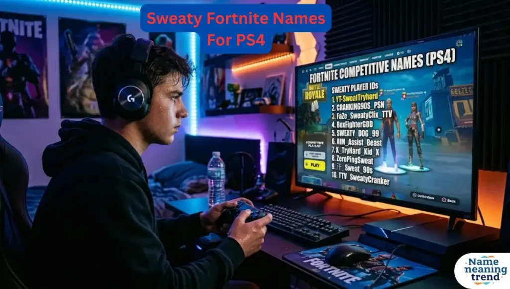 Sweaty Fortnite Names For PS4
