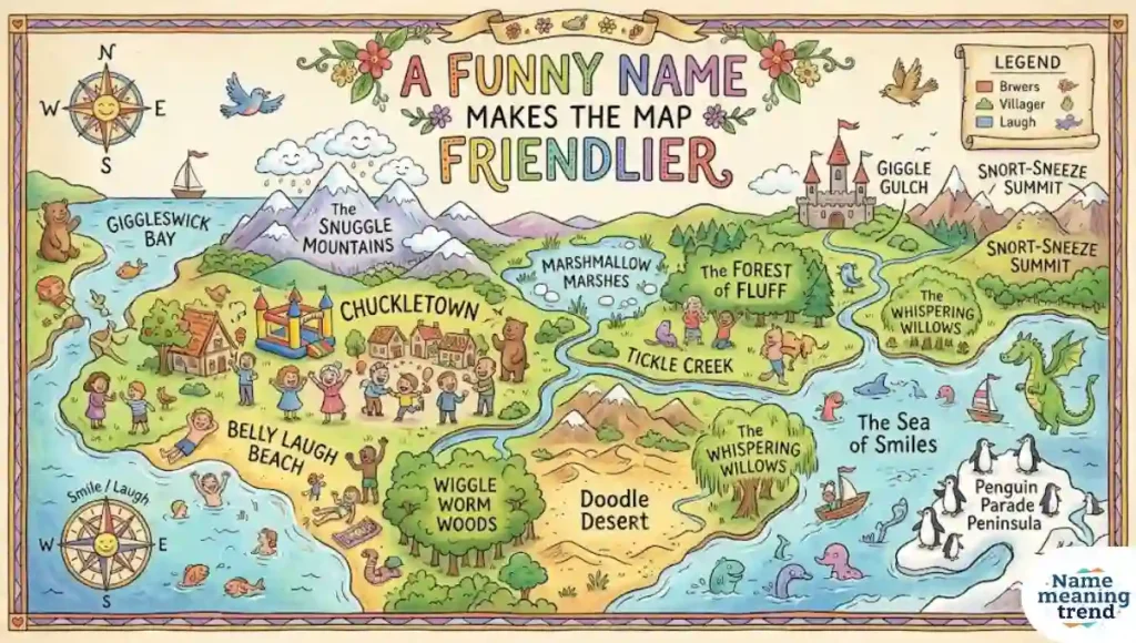 A Funny Name Makes the Map Friendlier