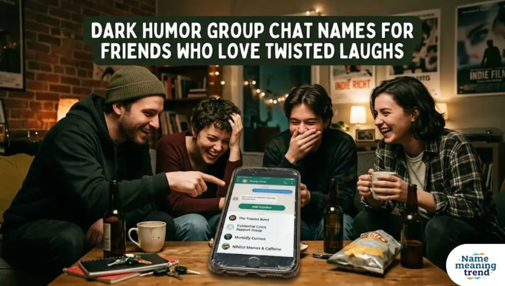 Dark Humor Group Chat Names for Friends Who Love Twisted Laughs