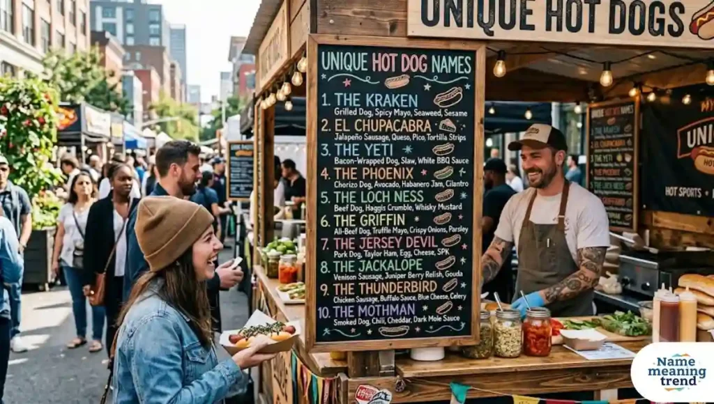 Unique Hot Dog Names