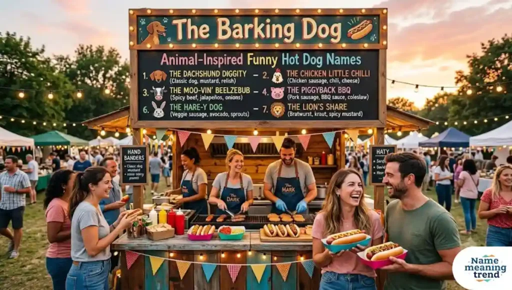 Animal-Inspired Funny Hot Dog Names