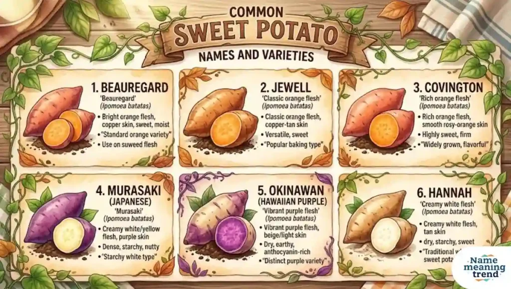 Common Sweet Potato Names And Varieties