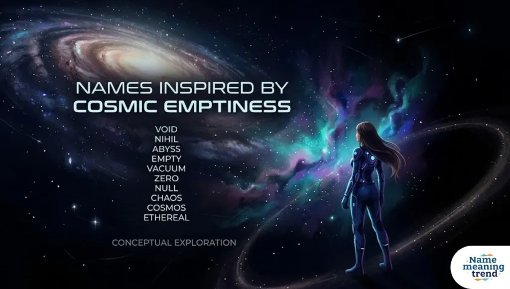 Names Inspired by Cosmic Emptiness