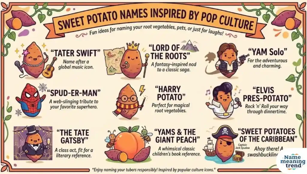 Sweet Potato Names Inspired By Pop Culture