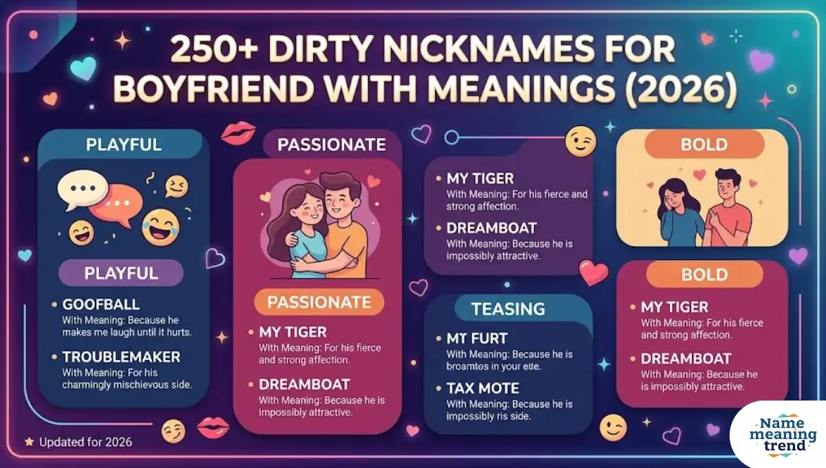 250+ Dirty Nicknames For Boyfriend with Meanings (2026)
