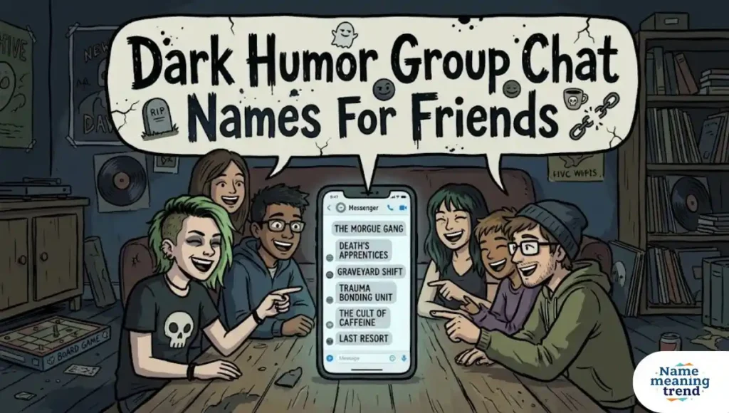 Dark Humor Group Chat Names For Friends