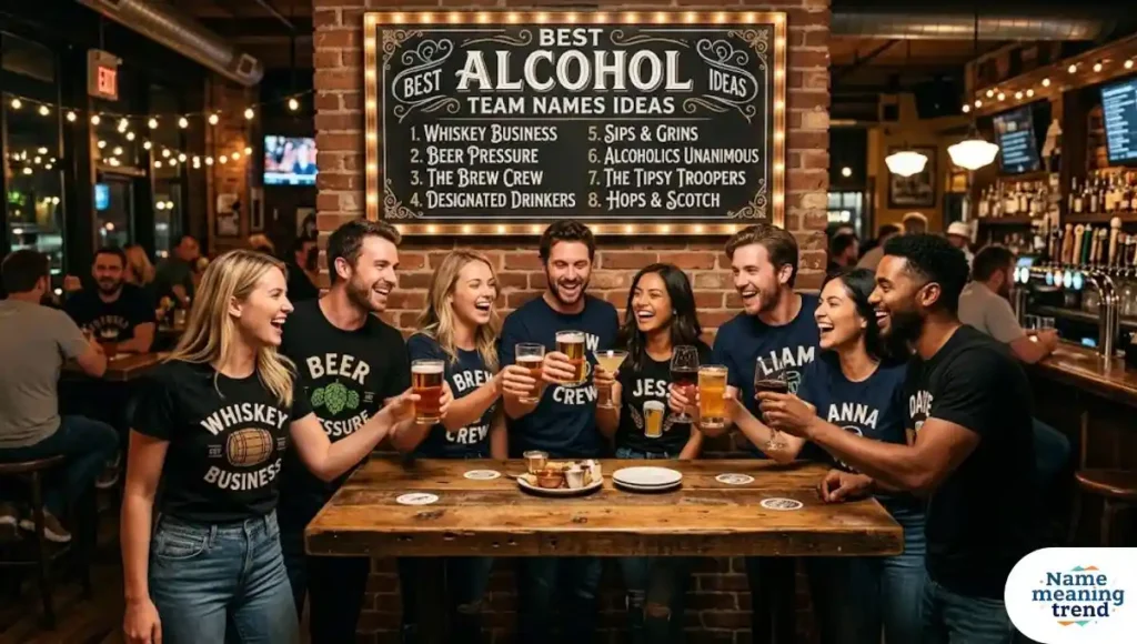 Best Alcohol Team Names Ideas