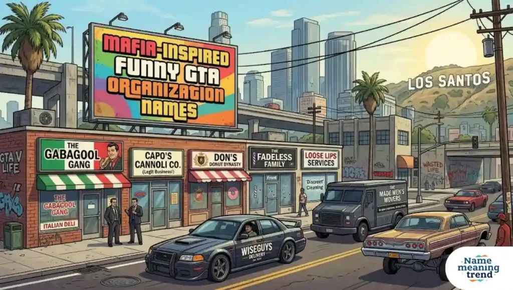 Mafia-Inspired Funny GTA Organization Names
