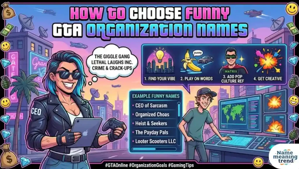 How To Choose Funny GTA Organization Names