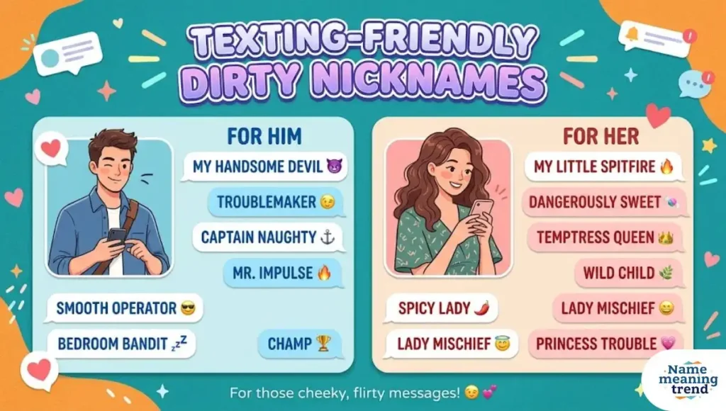 Texting-Friendly Dirty Nicknames