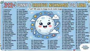 312+ Funny & Creative Nicknames for Luna