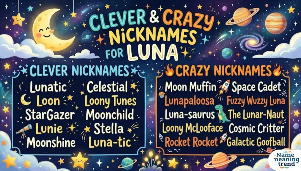 Clever & Crazy Nicknames for Luna