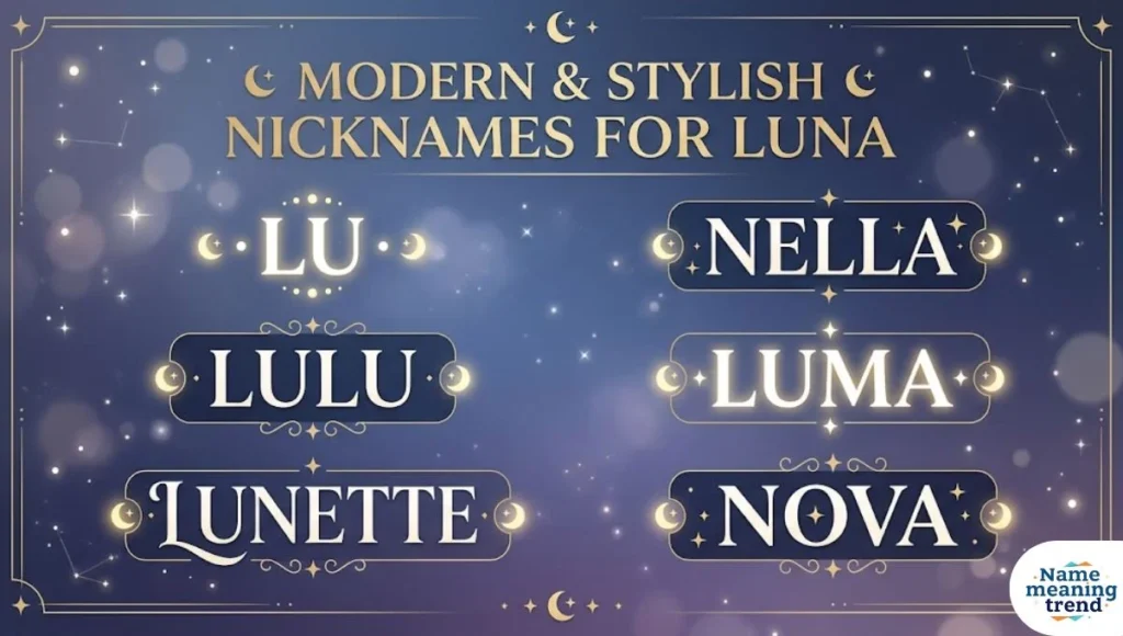 Modern & Stylish Nicknames for Luna