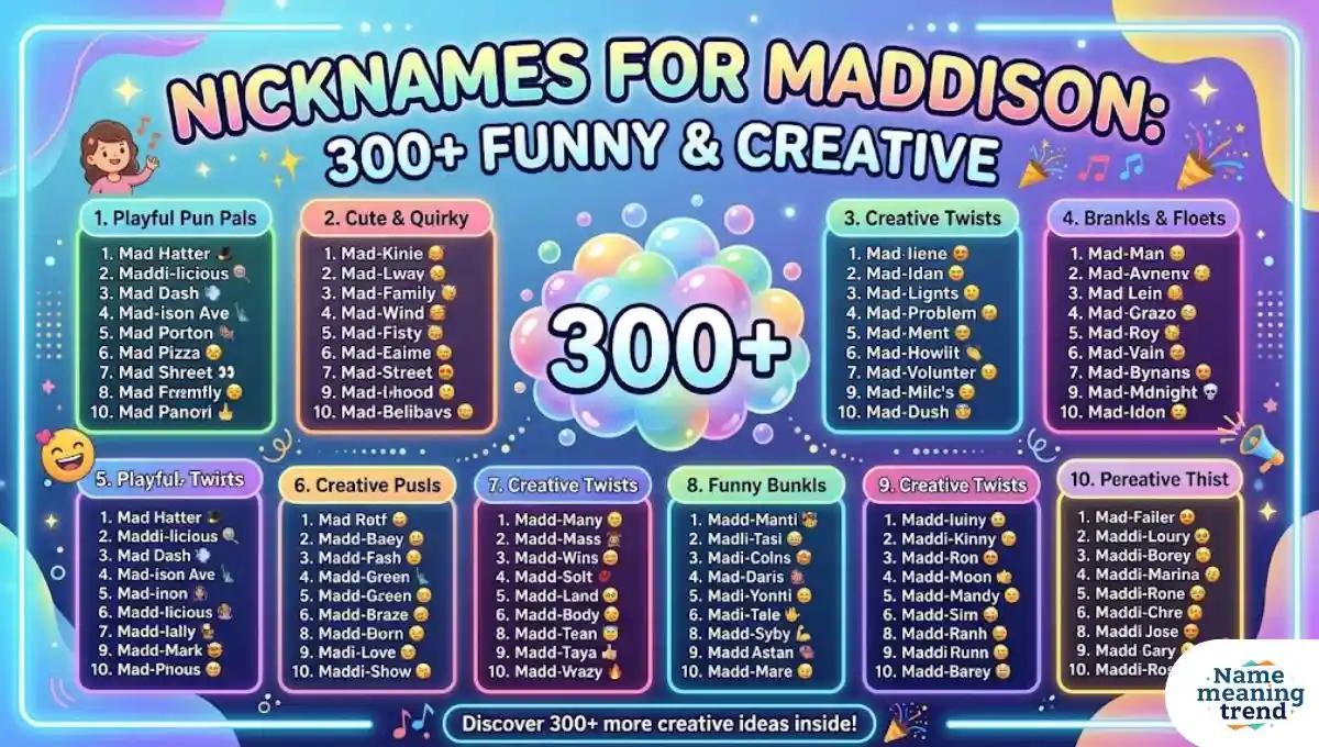 Nicknames for Maddison: 300+ Funny & Creative