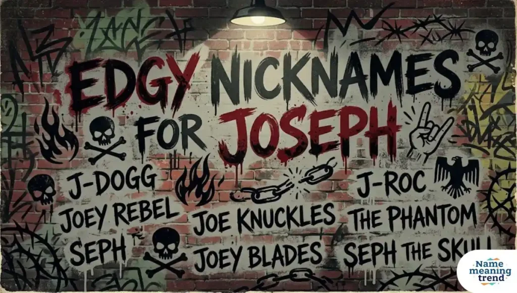 Edgy Nicknames for Joseph