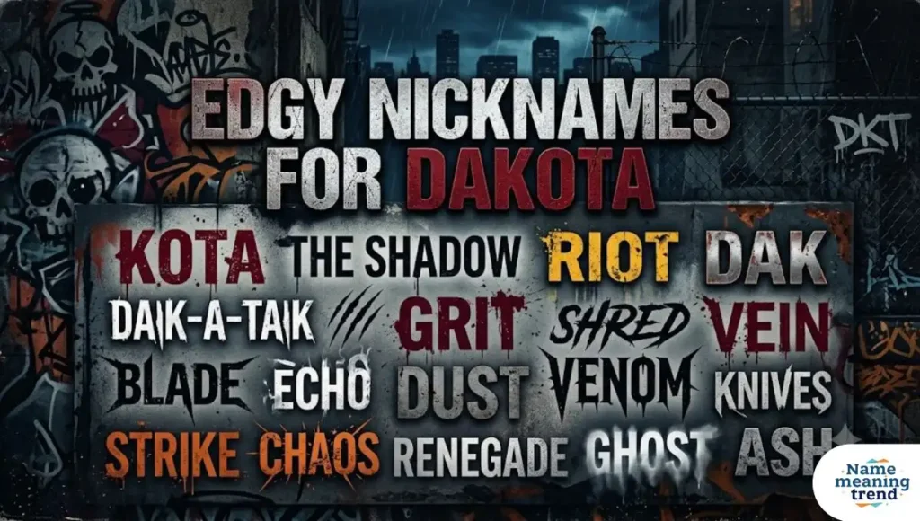 Edgy Nicknames for Dakota