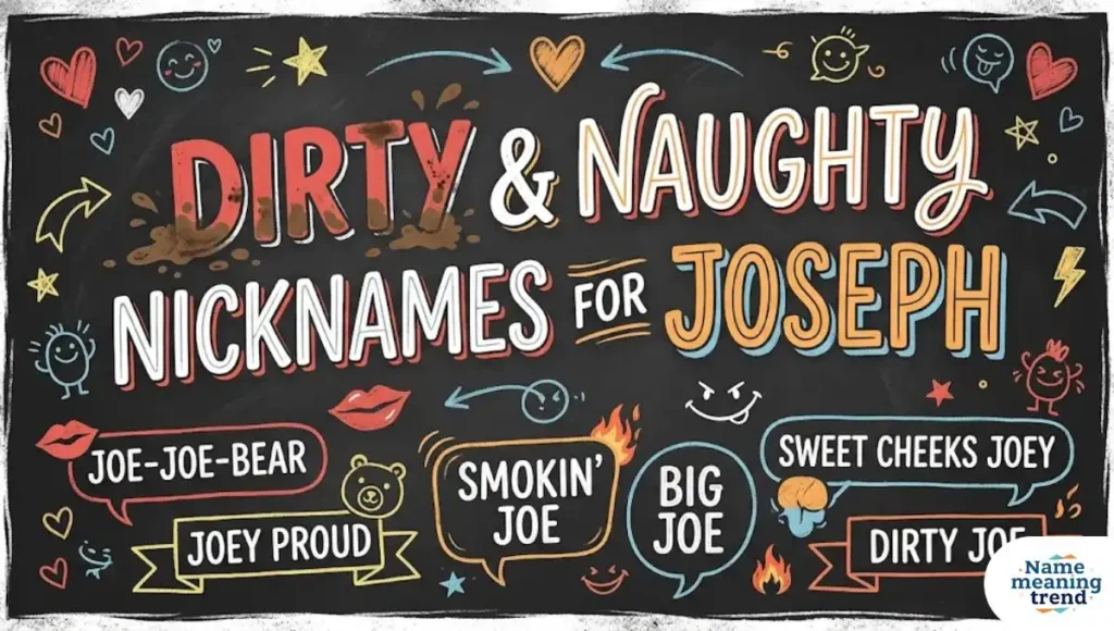 Dirty & Naughty Nicknames for Joseph