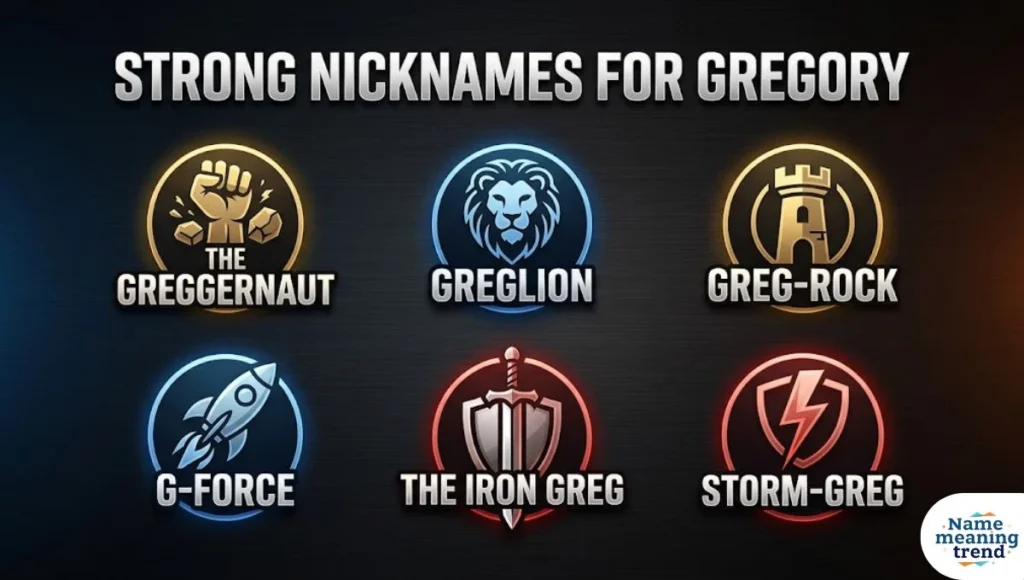 Strong Nicknames for Gregory