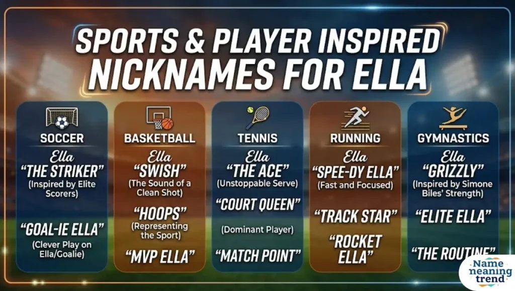 Sport Inspired Nicknames for Ella