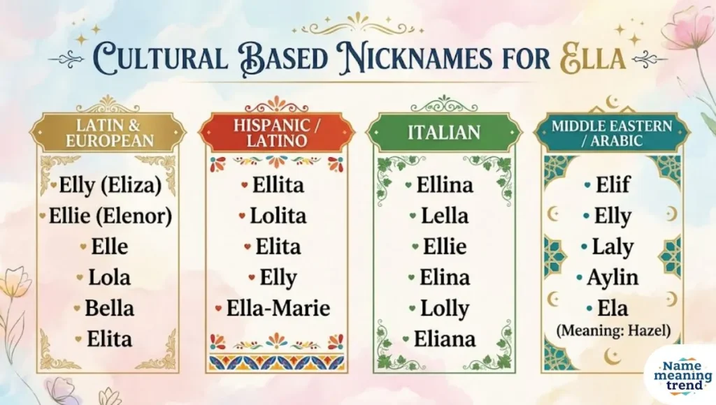 Cultural Based Nicknames For Ella