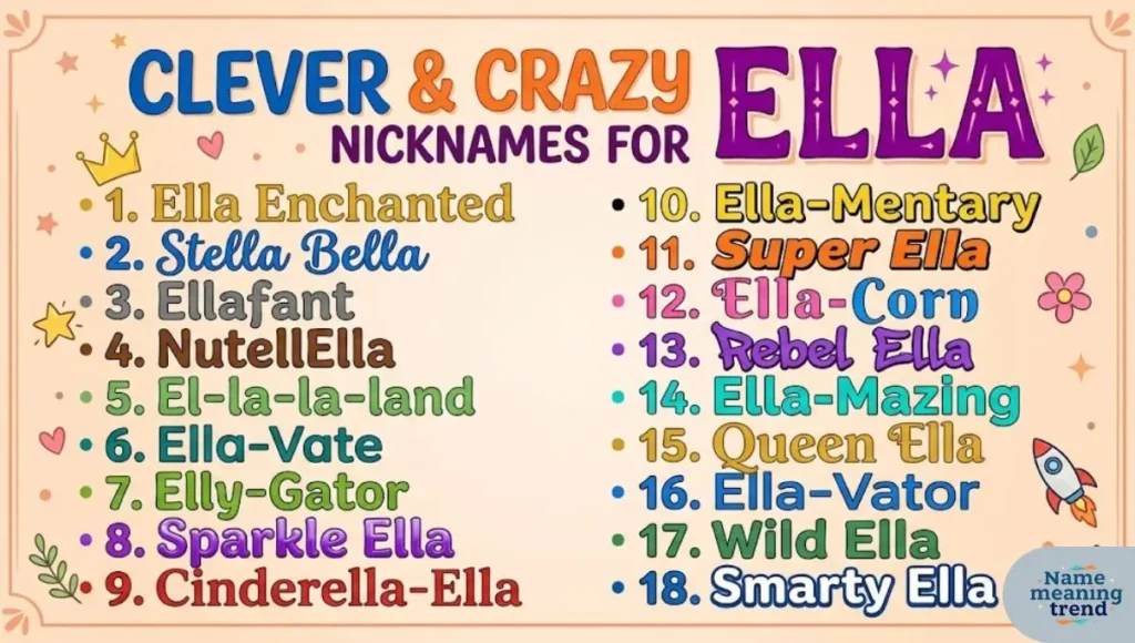 Clever & Crazy Nicknames for Ella