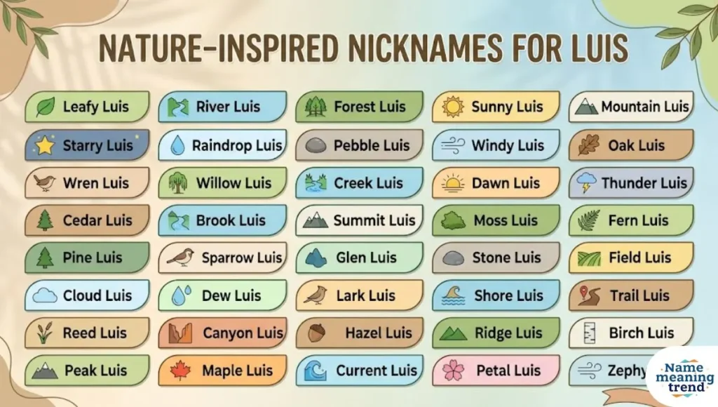 Nature-Inspired Nicknames For Luis
