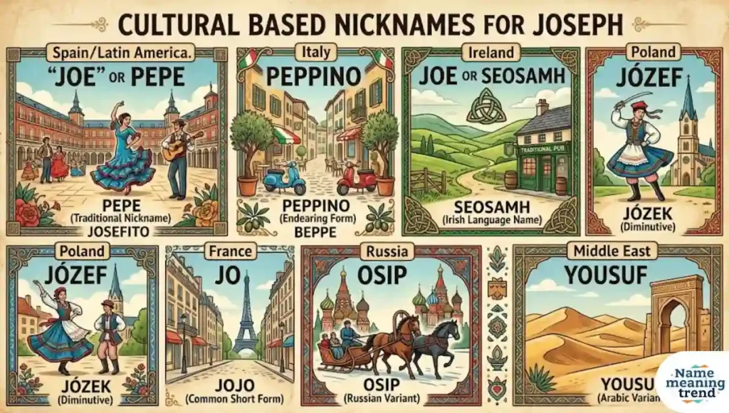 Cultural Based Nicknames For Joseph