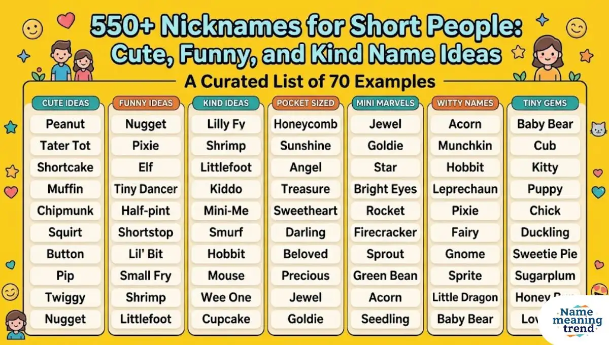 550+ Nicknames for Short People: Cute, Funny, and Kind Name Ideas