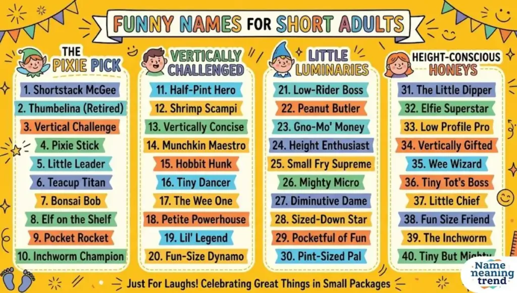 Funny Names for Short Adults