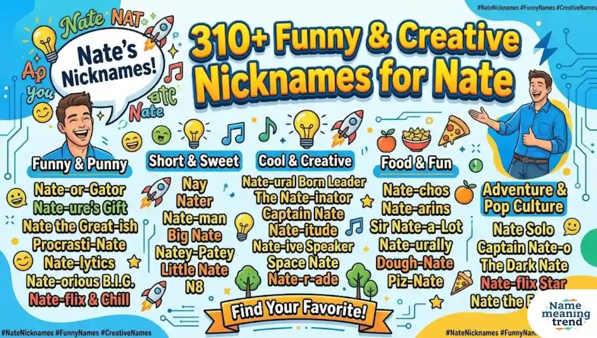 310+ Funny & Creative Nicknames for Nate