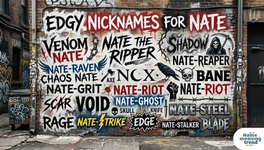 Edgy Nicknames for Nate