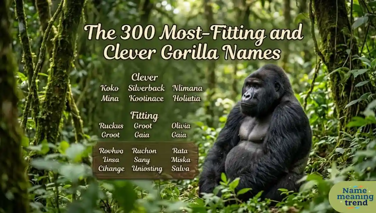The 300 Most-Fitting and Clever Gorilla Names