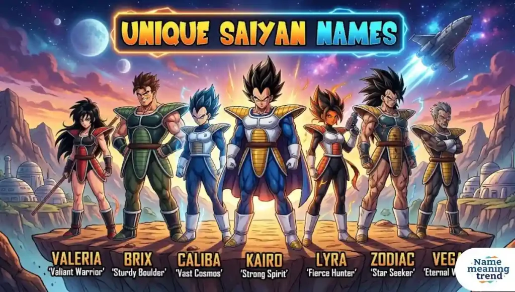 Unique Saiyan Names