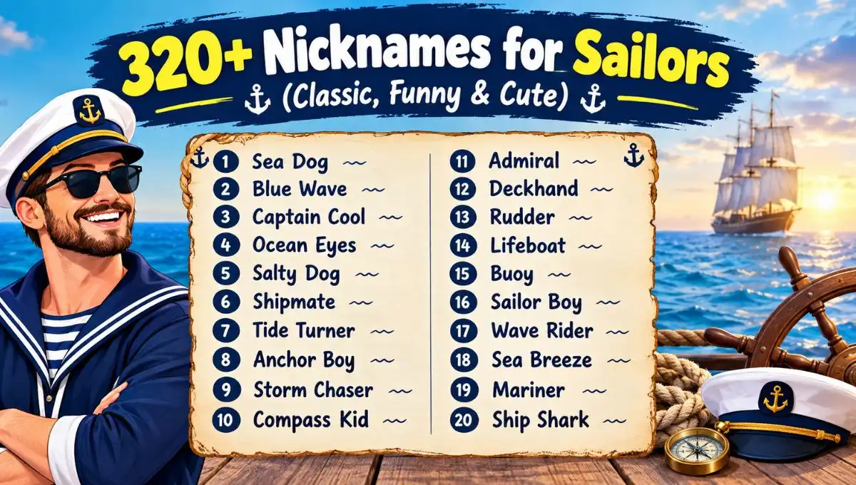 320+ Nicknames for Sailors (Classic, Funny & Cute)