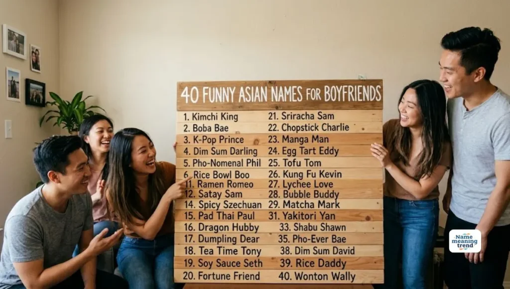 Funny Asian Names for Boyfriends