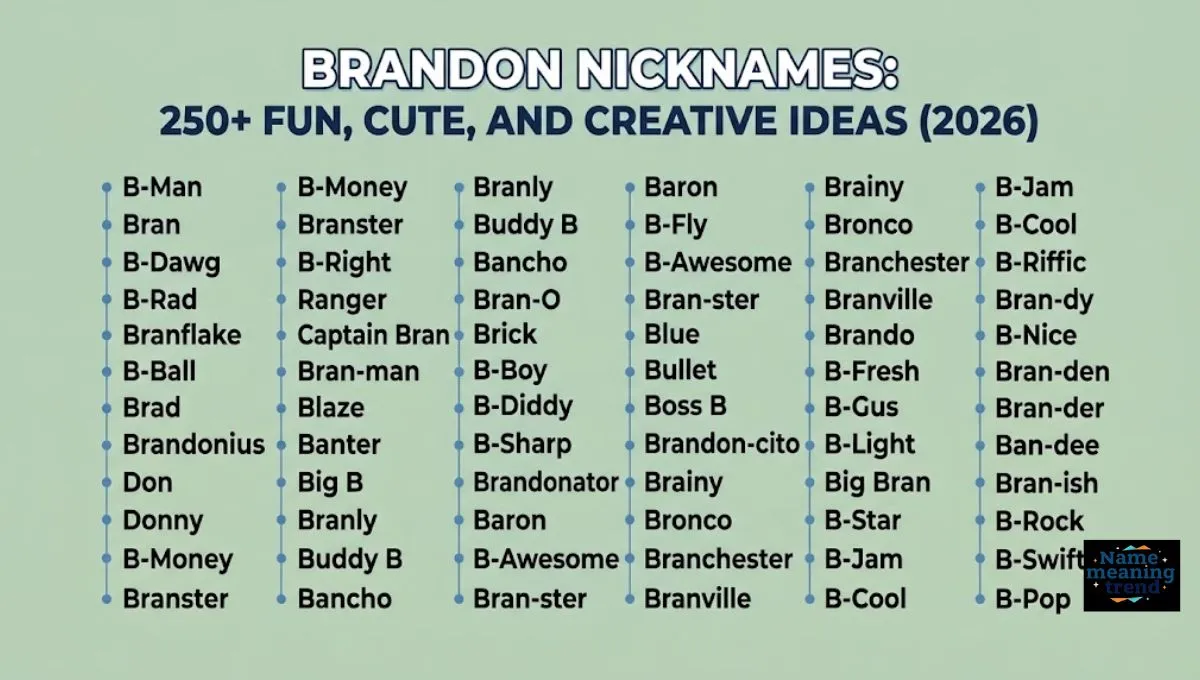 Brandon Nicknames: 250+ Fun, Cute, and Creative Ideas (2026)
