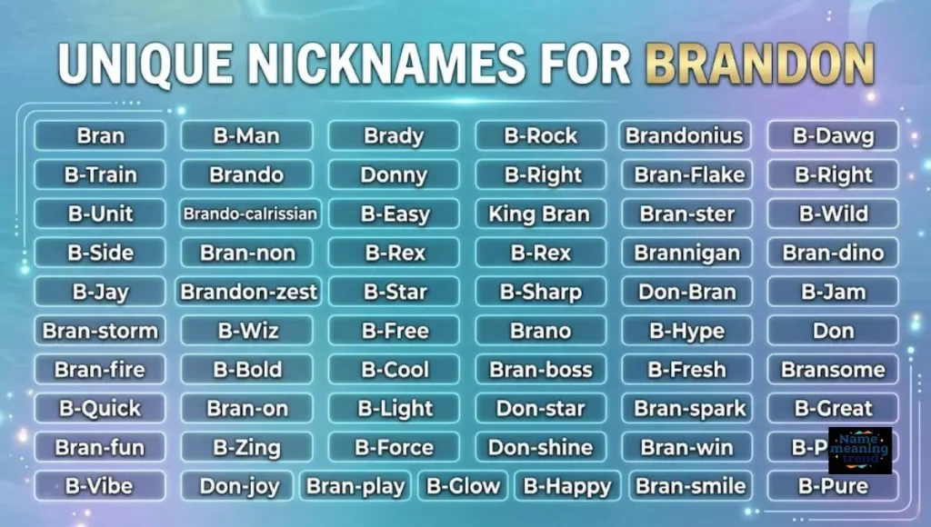 Unique Nicknames for Brandon