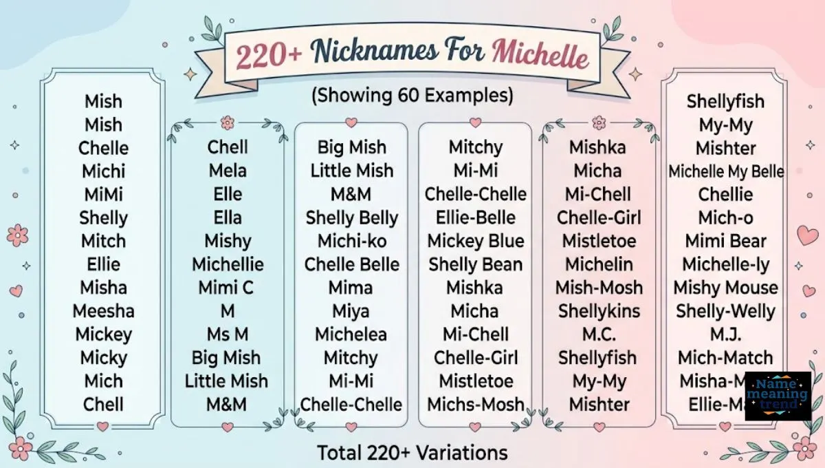 220+ Nicknames For Michelle