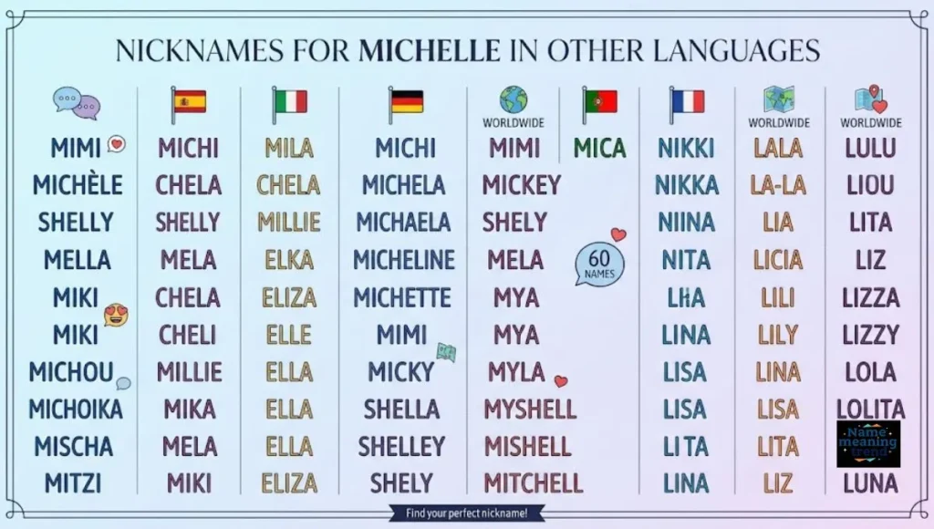 Nicknames for Michelle in Other Languages